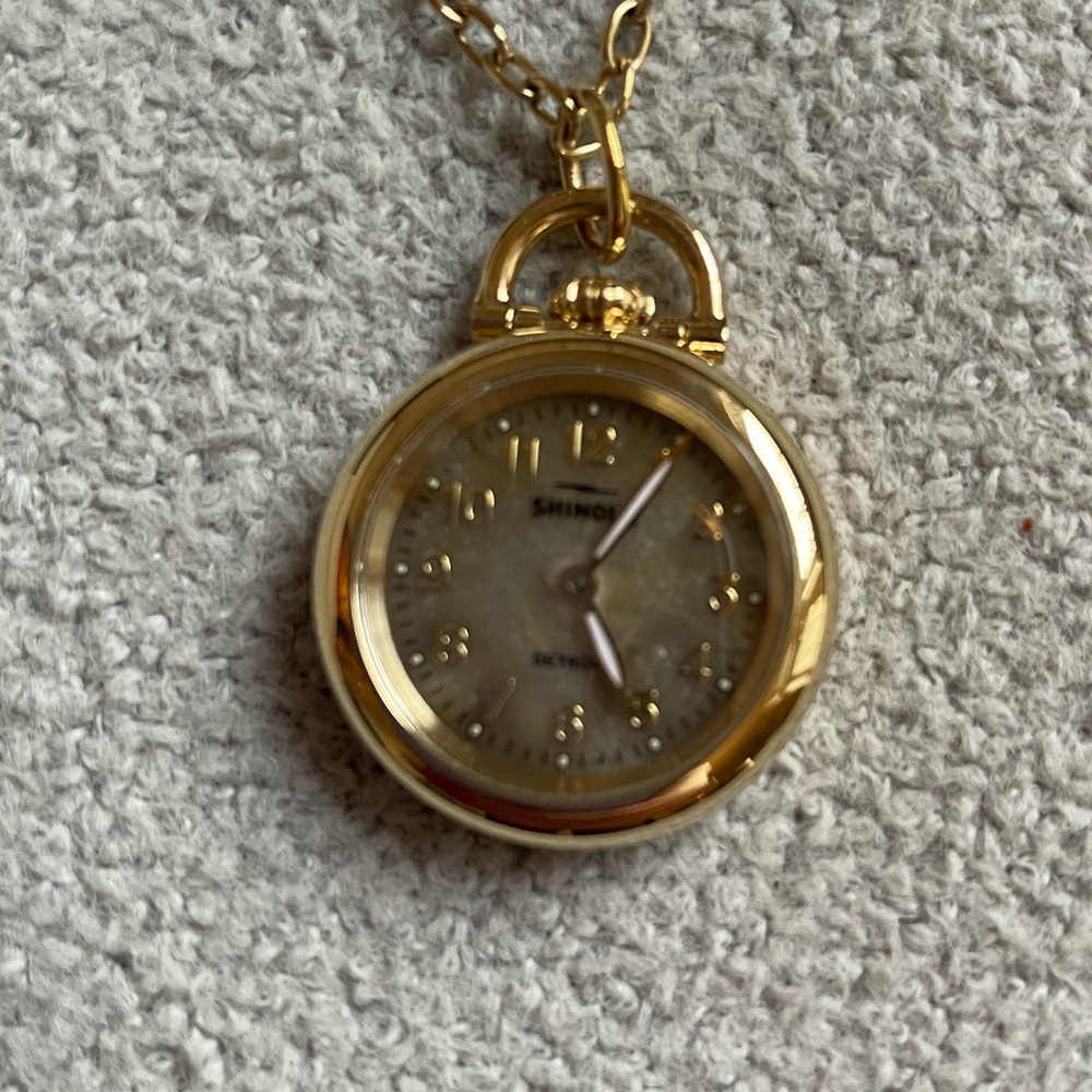Shinola Petoskey Runwell Watch Pendant Necklace - Picture 3 of 7